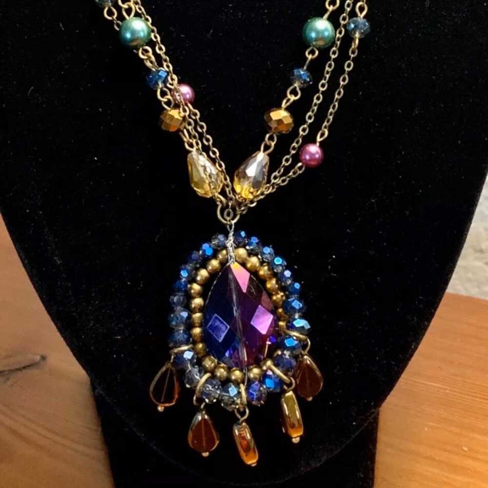 Vintage Bohemian Boho Beaded Necklace